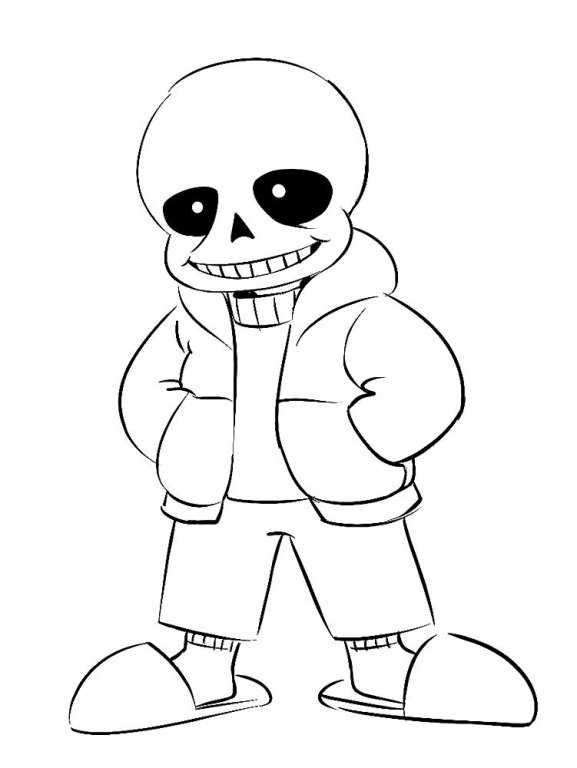 Как нарисовать санса из undertale