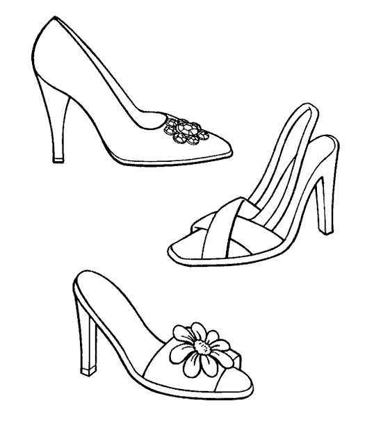 Как нарисовать туфли
