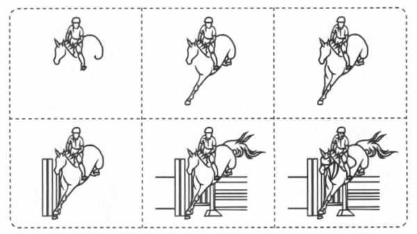 Как нарисовать конный спорт