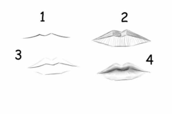 Как нарисовать губы девушки легко