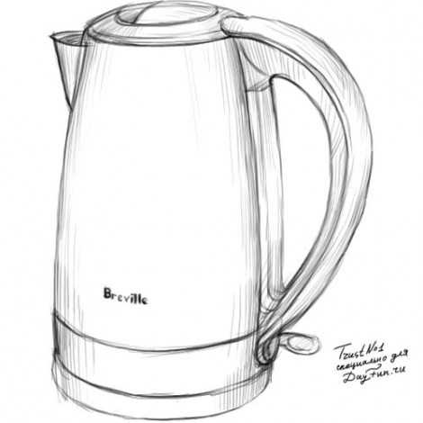 Как нарисовать чайник гжель поэтапно