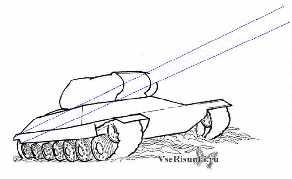 Рисуем танк пошагово