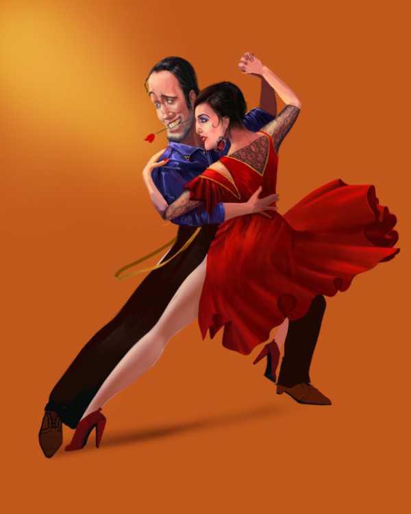 Танец танго рисунок
