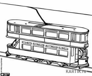 Нарисовать троллейбус ребенку