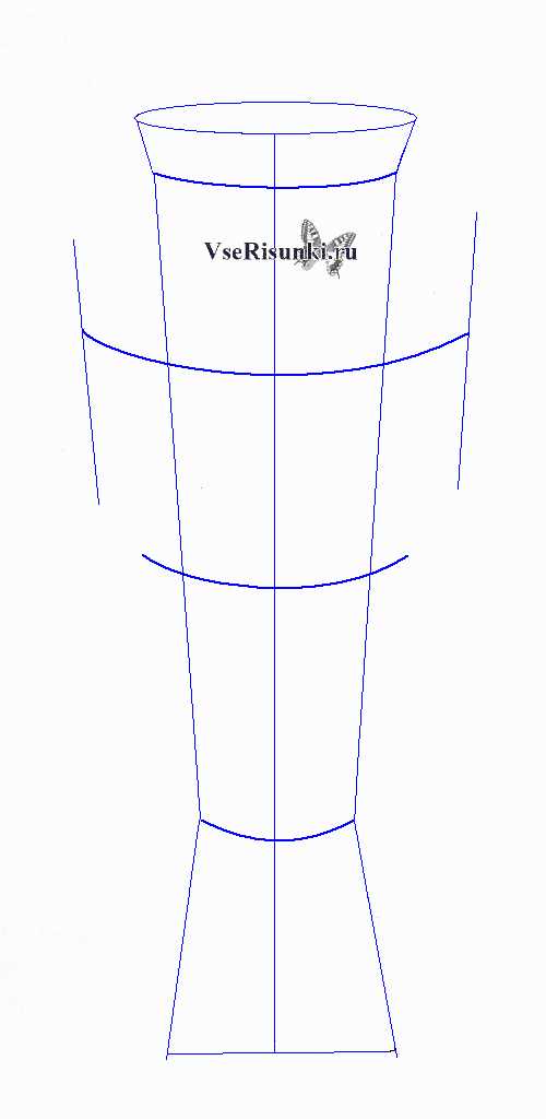 Построение вазы рисунок