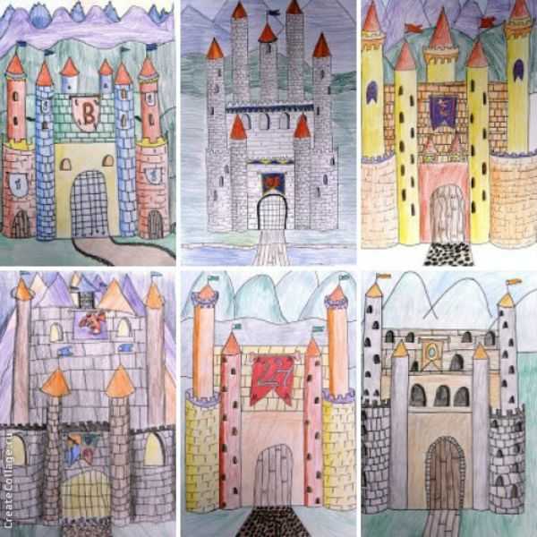 Замок дверной рисунок для детей